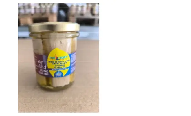 Confezione di FILETTI DI PESCE SPADA ALL¿OLIO D¿OLIVA 200g