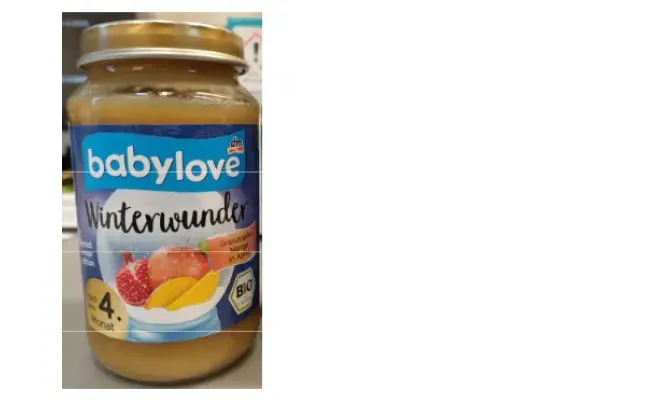 Confezione di babylove Winterwunder purea di mela e mango con succo di melagrana