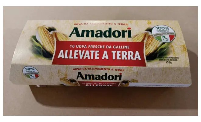 Confezione di Uova fresche da allevamento a terra Cat A