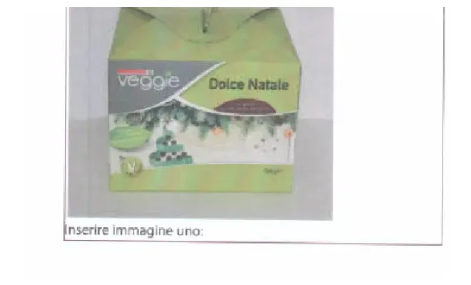 Confezione di DOLCE DI NATALE AL CIOCCOLATO VEGANO