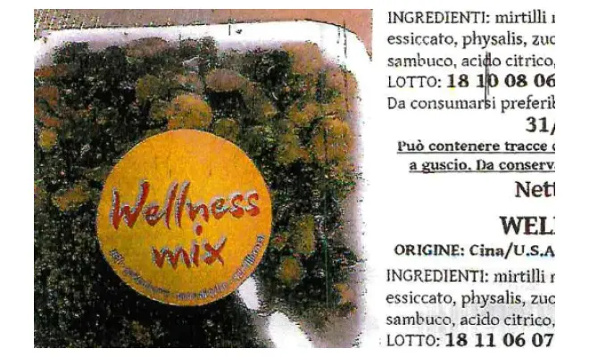 Confezione di WELLNESS MIX VASSOIO GR. 130