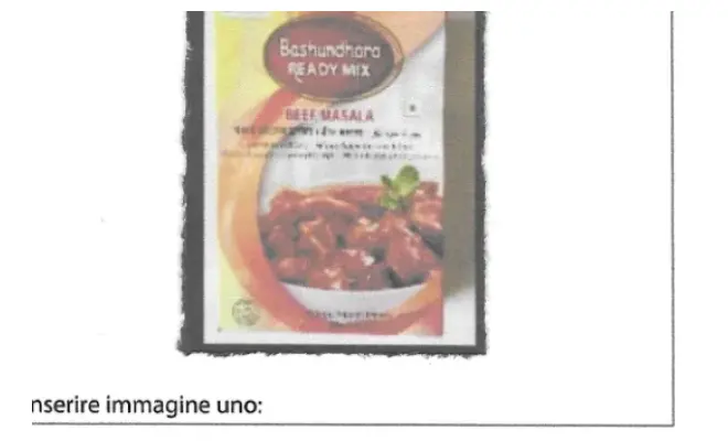 Confezione di BEEF MASALA