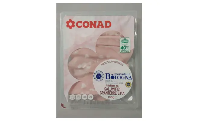 Confezione di MORTADELLA BOLOGNA IGP 100g F&C Conad