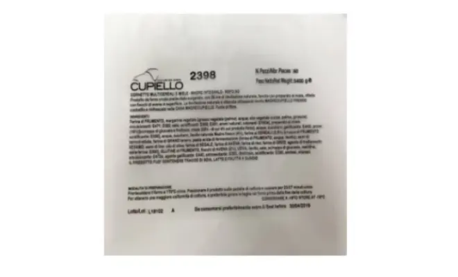 Confezione di 2398 CORNETTO MULTICEREALI E MIELE RSPO SG 60pz - MADRE INTEGRALE