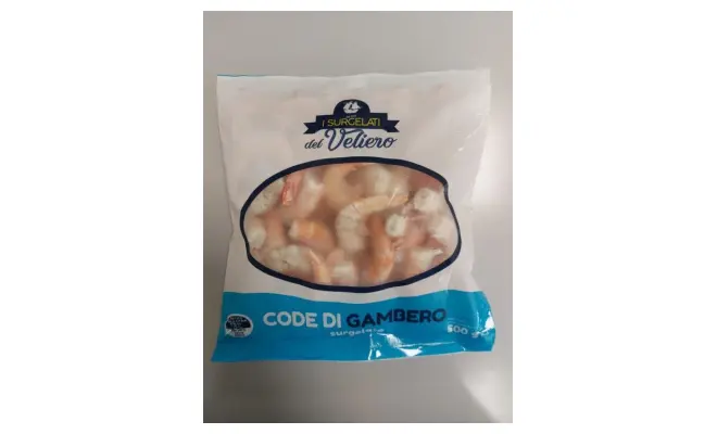 Confezione di CODE DI GAMBERO PRECOTTE SURGELATE