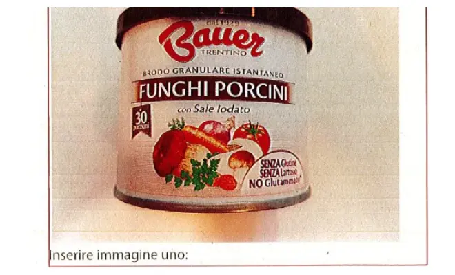 Confezione di BRODO GRANULARE ISTANTANEO FUNGHI 120 g