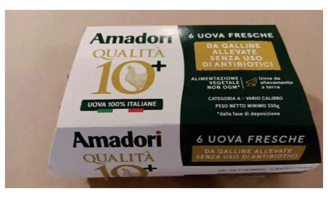 Confezione di Uova fresche da allevamento a terra Cat A