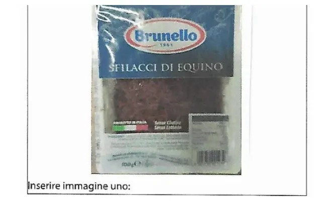 Confezione di sfilaccio di equino