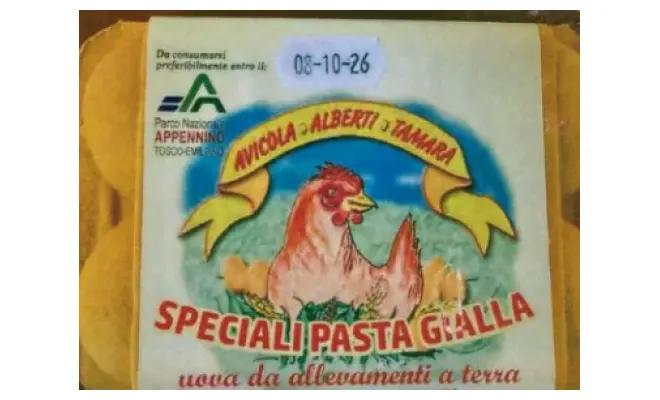 Confezione di UOVA DA ALLEVAMENTO A TERRA - SPECIALI PASTA GIALLA