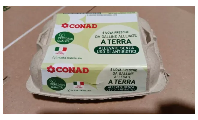 Confezione di Uova fresche da allevamento a terra Cat A