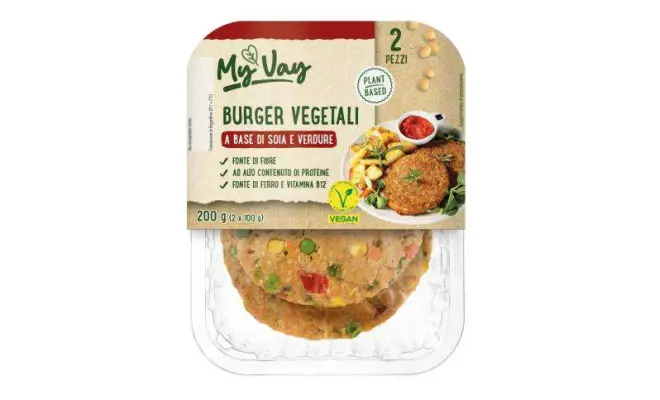 Confezione di Burger/polpette veg.200g-Varietà: burger vegetali a base di soia e verdura