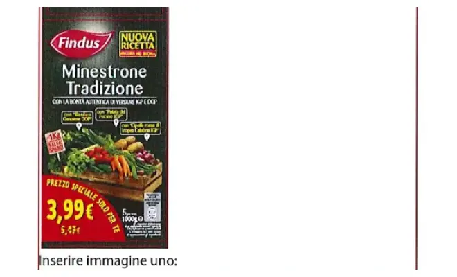 Confezione di Minestrone tradizione NT 1 kg lotto 7311