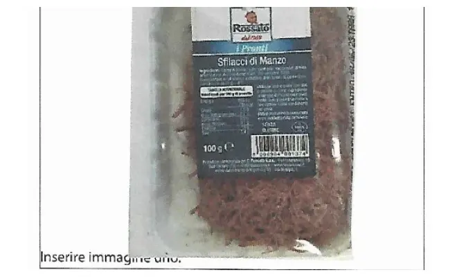 Confezione di sfilaccio di manzo