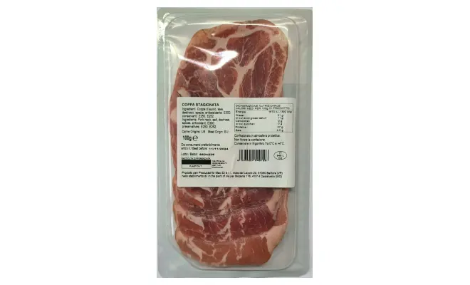 Confezione di COPPA STAGIONATA 100GR
