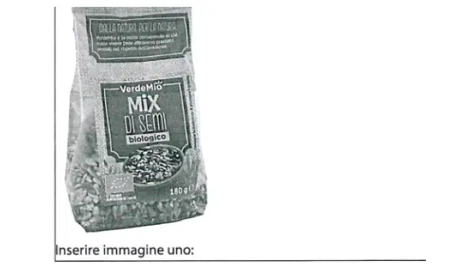 Confezione di MIX DI SEMI BIOLOGICO 180g