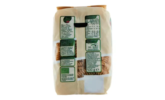 Confezione di Fusilli integrali Bio
