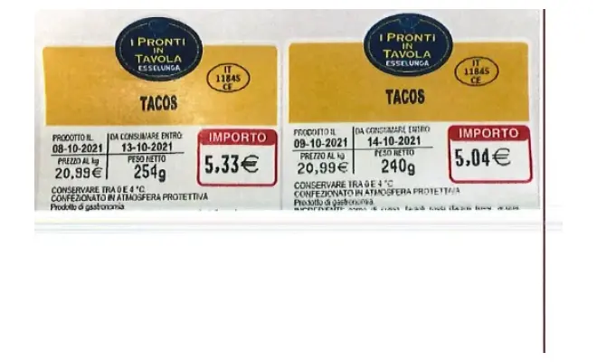 Confezione di TACOS