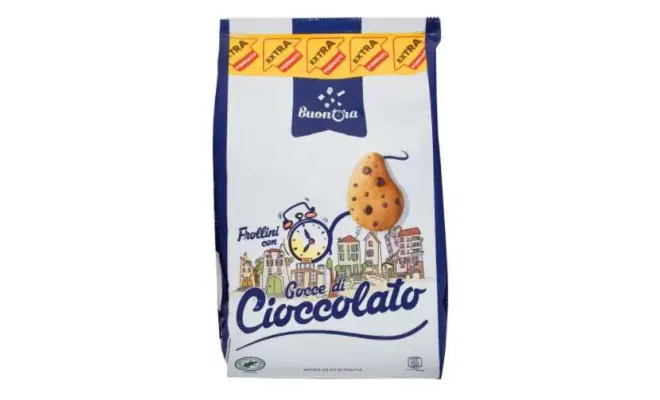 Confezione di FROLLINI GOCCE CIOCCOLATO EXTRA FORMATO 1 KG