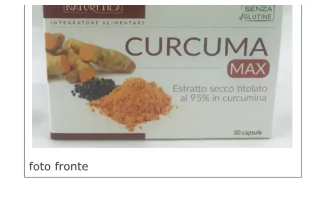 Confezione di Curcuma Max - 30 capsule; Curcuma Max - 60 capsule; ArtDol