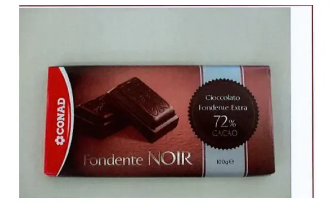 Confezione di FONDENTE NOIR CIOCCOLATO FONDENTE EXTRA 72% CACAO