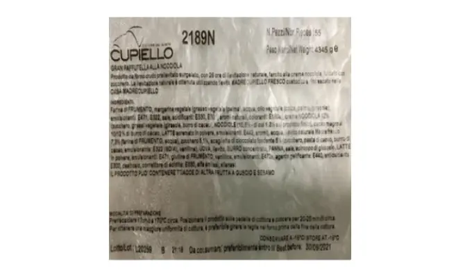 Confezione di 2189N GRANPAFFUTELLA RSPO SG 55pz
