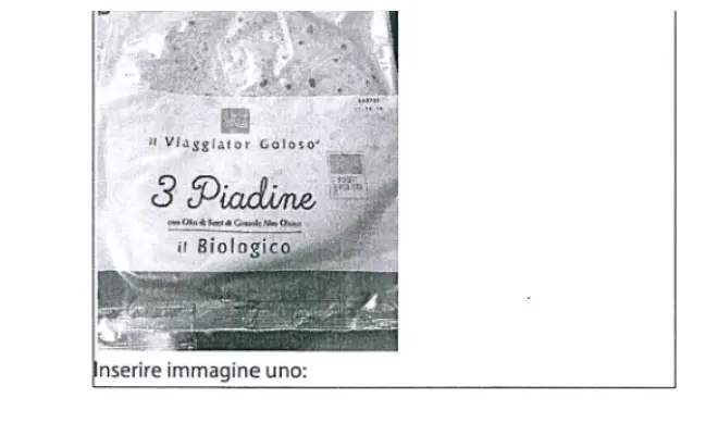 Confezione di PIADINA BIOLOGICA OLIO