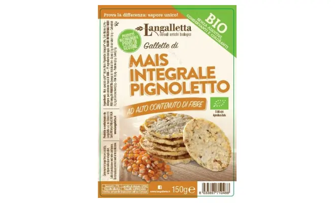 Confezione di Gallette di mais integrale pignoletto
