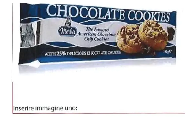 Confezione di CHOCOLATE COOKIES 25% - 150G