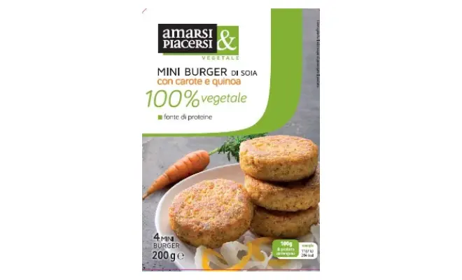 Confezione di MINIBURGER CAROTE E QUINOA