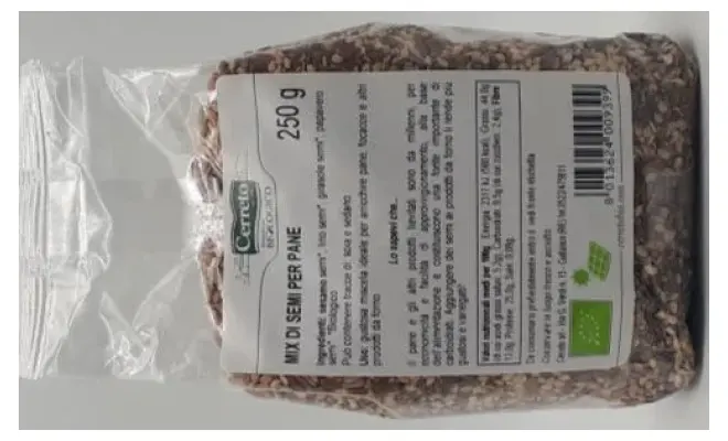 Confezione di mix di semi per pane bio