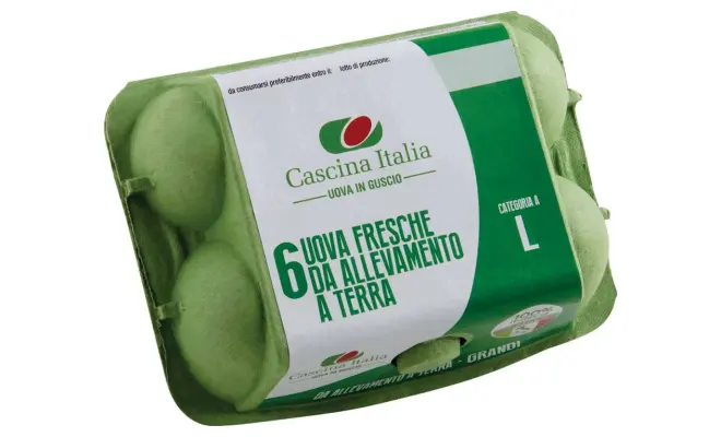 Confezione di Uova fresche da allevamento a terra Cat A