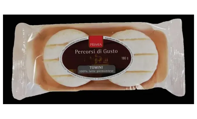 Confezione di FORMAGGIO A PASTA MOLLE CON CROSTA EDIBILE LEGGERMENTE MUFFETTATA