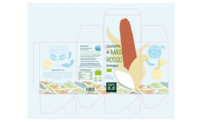 Confezione di Gallette mais rosso biologico monopozioni 120g