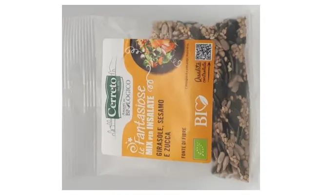 Confezione di mix girsole, sesamo, zucca bio