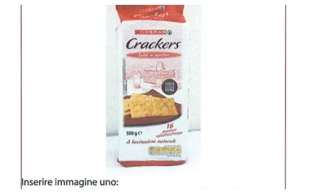 Confezione di CRACKER SALATO IN SUPERFICIE 500gr