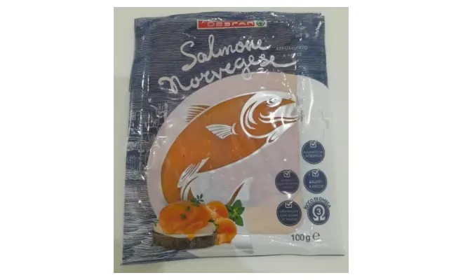 Confezione di Salmone norvegese affumicato 100g