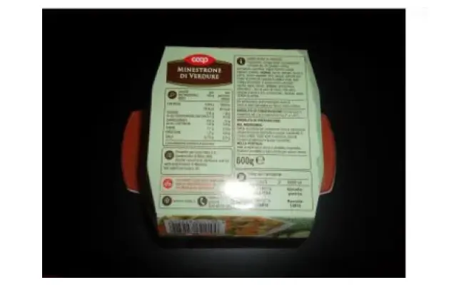 Confezione di MINESTRONE DI VERDURE COOP 600 g SENZA GLUTINE