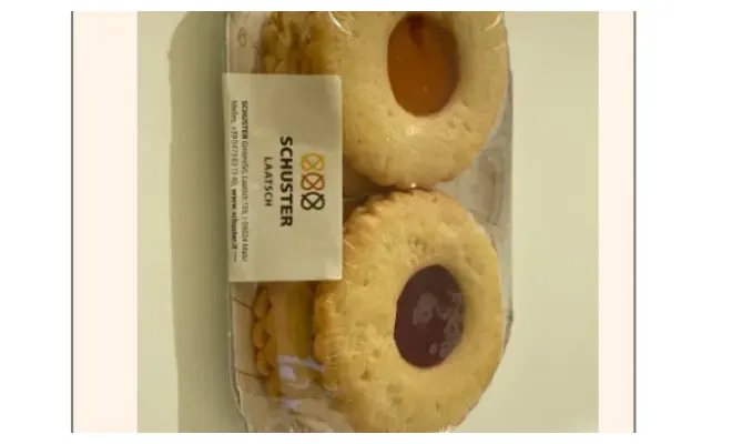 Confezione di Spitzbube 4 pezzi 250g - Prodotto dolciario da forno - Schuster