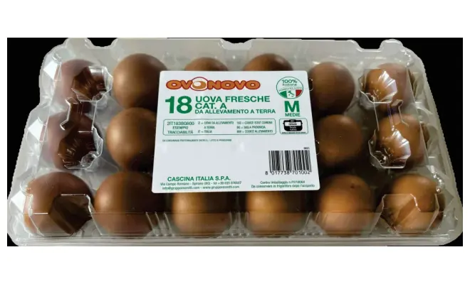Confezione di Uova fresche da allevamento a terra Cat A