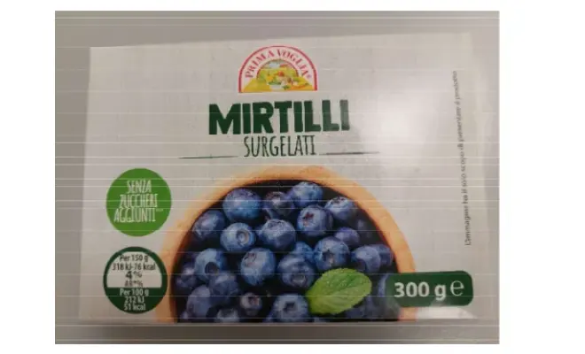 Confezione di MIRTILLI