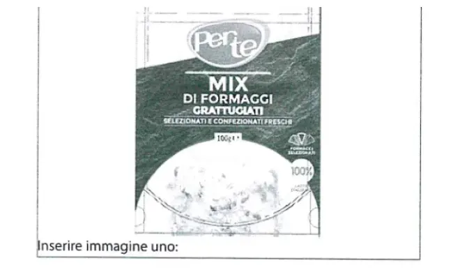 Confezione di Mix di formaggi grattugiati