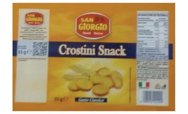 Confezione di Crostini snack