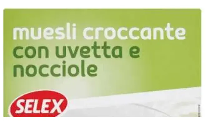 Confezione di MUESLI CROCCANTE CON UVETTA E NOCCIOLE