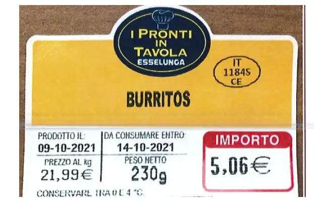Confezione di BURRITOS