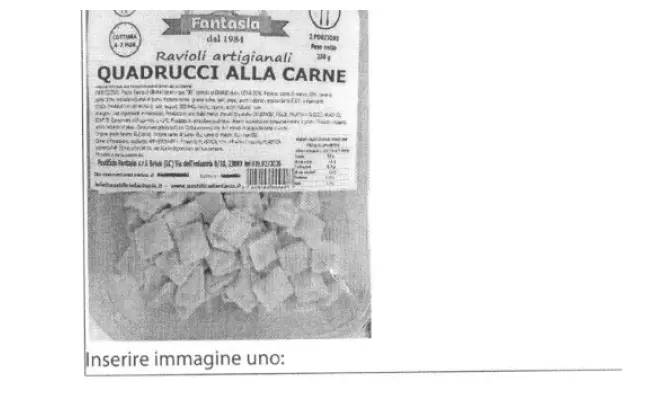 Confezione di Quadrucci alla carne