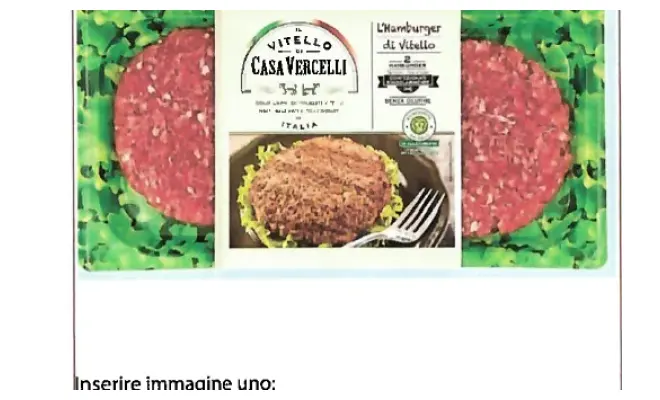Confezione di VCV HAMBURGER DI VITELLO 200 GR