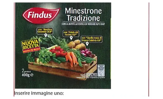 Confezione di Minestrone tradizione 400 gr lotto 7326