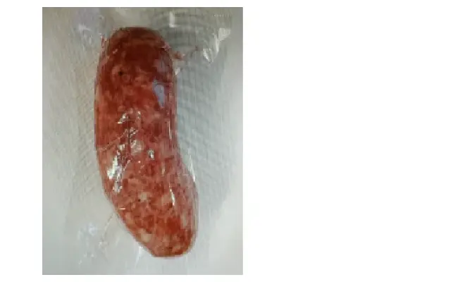 Confezione di LUGANEGA ¿ prodotto a base di carne da consumare previa cottura