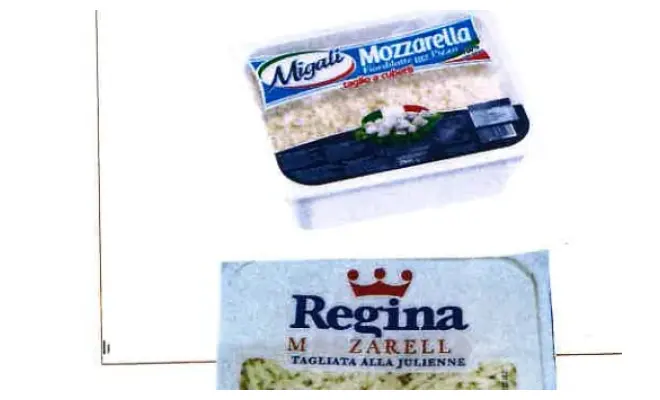 Confezione di mozzarella per pizzeria
