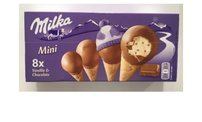 Confezione di Milka Mini-Cones 8x25ml